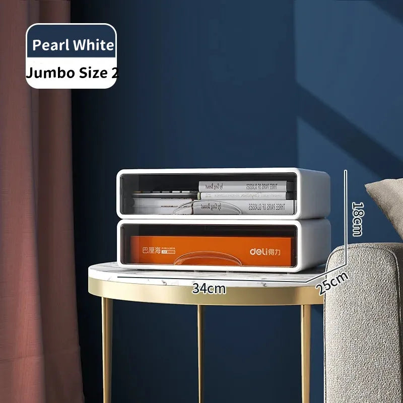 Storage Drawers Desk Organizer Box